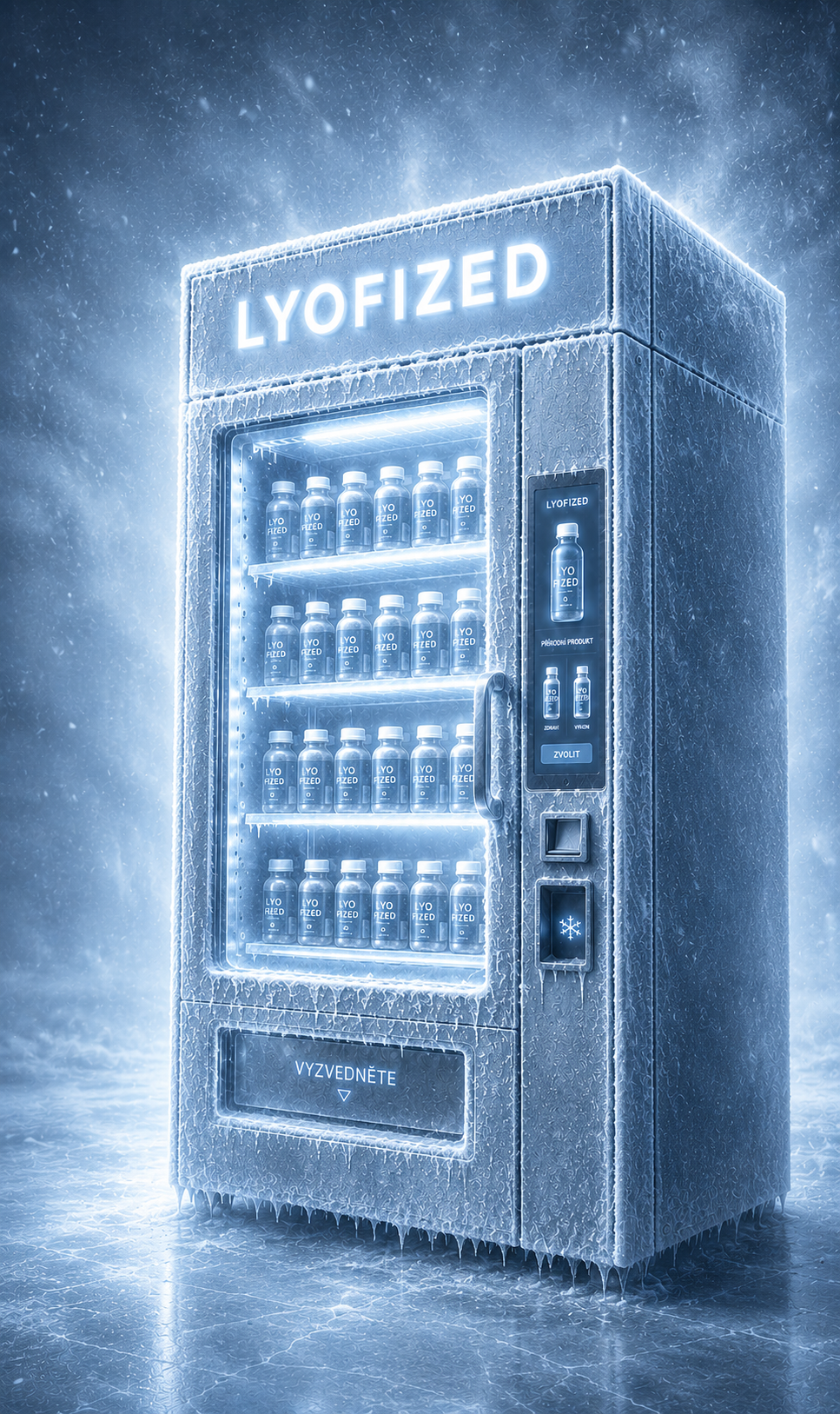 Samoobslužný automat na lyofilizované svačinky pro školy